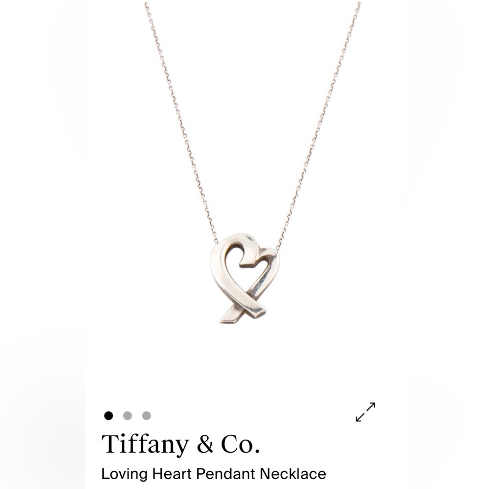 Tiffany & Co.  Sterling Silver Loving Heart Necklace Authentic